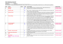 Date: Wednesday 2nd December Venue: Neerim Sth Rec Reserve