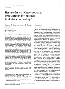 implications for optimal finite-time annealing