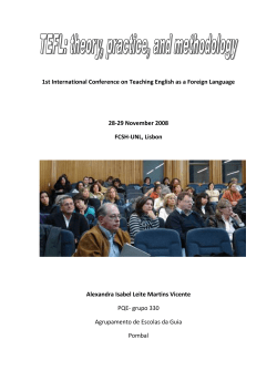 1st International Conference on Teaching English as a Foreign