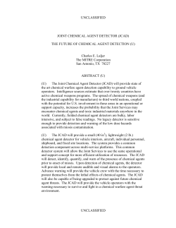 Joint Chemical Agent Detector (JCAD)