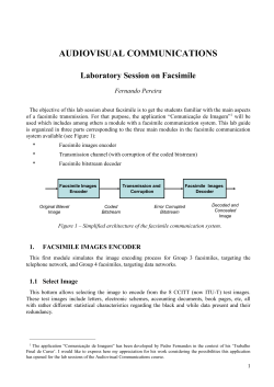 1. facsimile images encoder