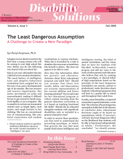 The Least Dangerous Assumption