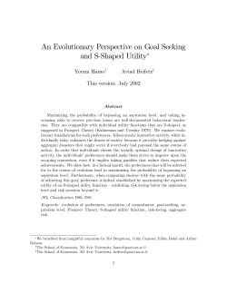 An Evolutionary Perspective on Goal Seeking and S