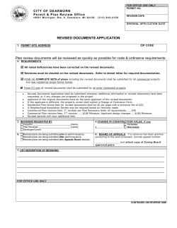 document - City of Dearborn