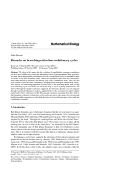 Mathematical Biology - home page corsi