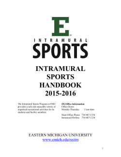intramural sports handbook 2015-2016