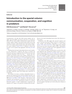 communication, cooperation, and cognition in