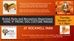 Bristol Parks and Recreation Department HOWL N* PROWL DOG
