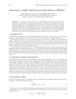Research on a Maglev Ball Control System Based on