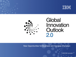 New Opportunities for Business and Societal Innovation