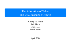 The Allocation of Talent and US Economic Growth