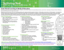 Game-Based Learning in Medical Education