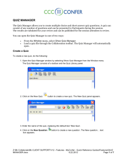 quiz manager