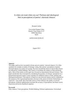 Is what you want what you see? Partisan and