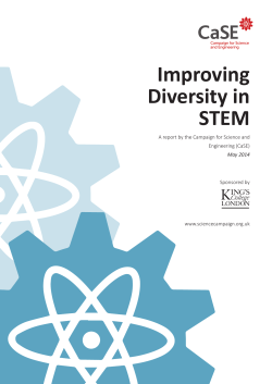 CaSE | CaSE Report - Improving Diversity in STEM