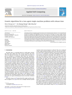 Genetic algorithms for a two-agent single