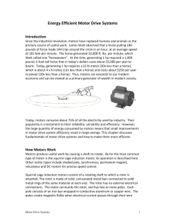 Motor Efficiency