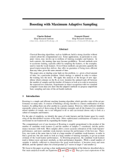 Boosting with Maximum Adaptive Sampling
