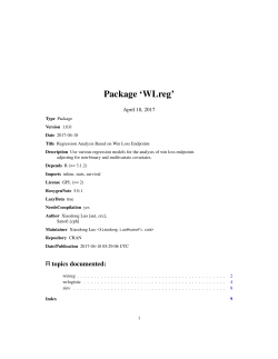 Package `WLreg`
