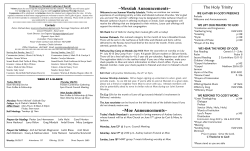 Moe Announcements - Messiah Lutheran Church in Roseau, MN