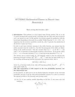 6CCM388A Mathematical Finance in Discrete time