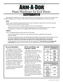 Panic Hardware for Exit Doors