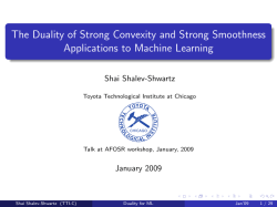 The Duality of Strong Convexity and Strong Smoothness