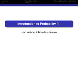 Introduction to Probability (4)