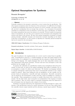 Optimal Assumptions for Synthesis - DROPS