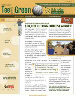 $50,000 PUTTING CONTEST WINNER - Hole-In