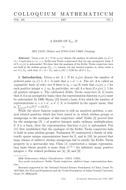 colloquium mathematicum - Instytut Matematyczny PAN