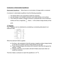 Conductors in Electrostatic Equilibrium