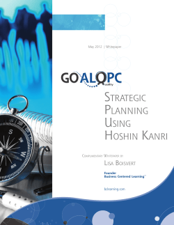 Strategic Planning Using Hoshin Kanri