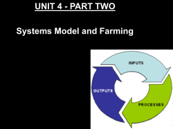 UNIT 4 - Lesson 2 The Systems Model