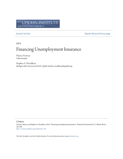 Financing Unemployment Insurance - Upjohn Research