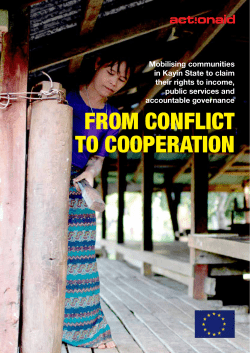 from conflict to cooperation