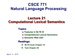 771 Fall04 Natural Language Processing