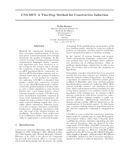 CN2-MCI: A Two-Step Method for Constructive Induction