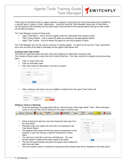Agents Tools Training Guide Task Manager