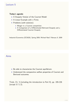 Lecture 5 with solutions