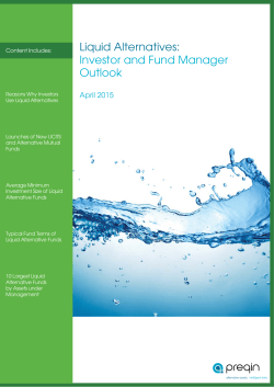 Liquid Alternatives: Investor and Fund Manager Outlook