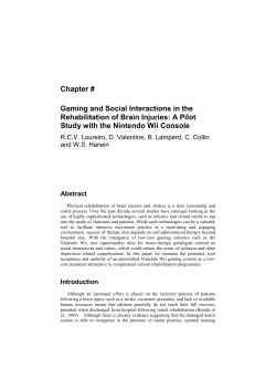 A Pilot Study with the Nintendo Wii Console