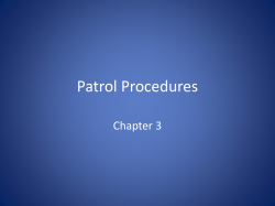 Patrol Procedures
