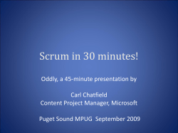 Scrum in 30 Minutes