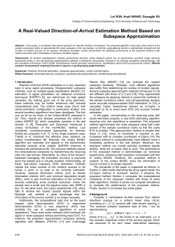A Real-Valued Direction-of-Arrival Estimation Method Based on