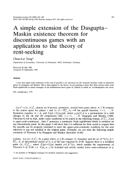 A simple extension of the Dasgupta- Maskin existence theorem for
