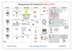 March 2015 - Moneystown NS