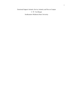 Emotional Support Animal.