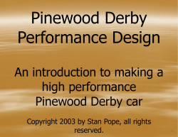 Pinewood Derby