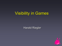 Point Visibility in Games